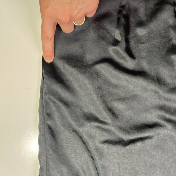 LNA Clothing Size Small Satin Cargo Pants Wide Leg Black - Picture 5 of 10